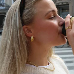 Winther Studio Baguette Hoops Discount