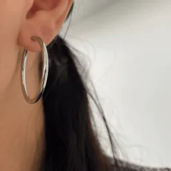 Winther Studio Big Basic Hoops Sølv Discount