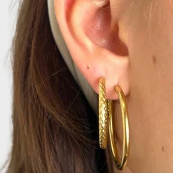 Winther Studio Big Hoop Mix Sølv Hot