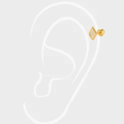 Winther Studio Crystal Diamond Piercing Sølv