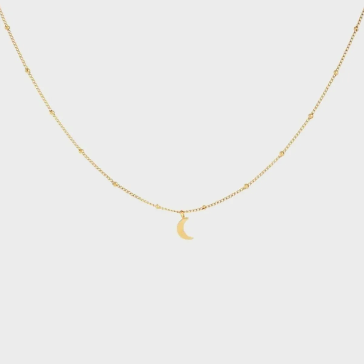 Winther Studio Elly Moon Halskæde Guld Outlet