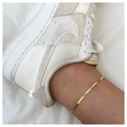 Winther Studio Flat Snake Ankelkæde Online