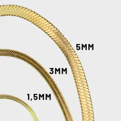 Winther Studio Flat Snake Halskæde Sale