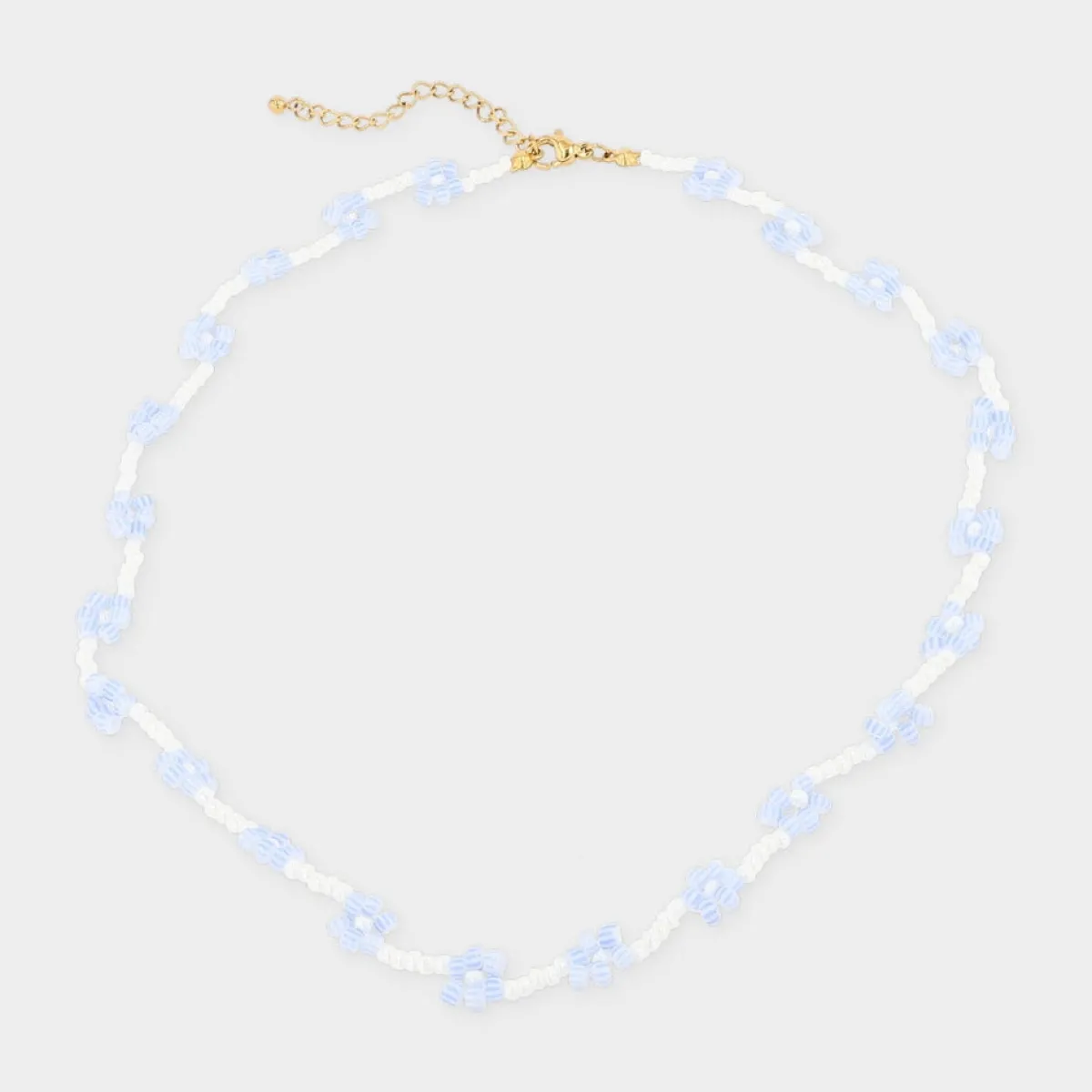 Winther Studio Flower Bead Halskæde Blå Discount