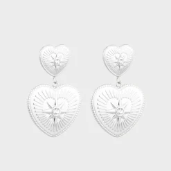 Winther Studio Heart Helios Øreringe Sølv Online