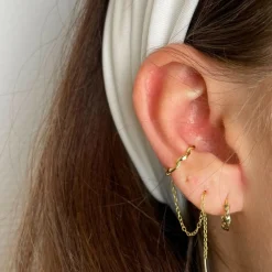 Winther Studio Kala Øreringe Guld