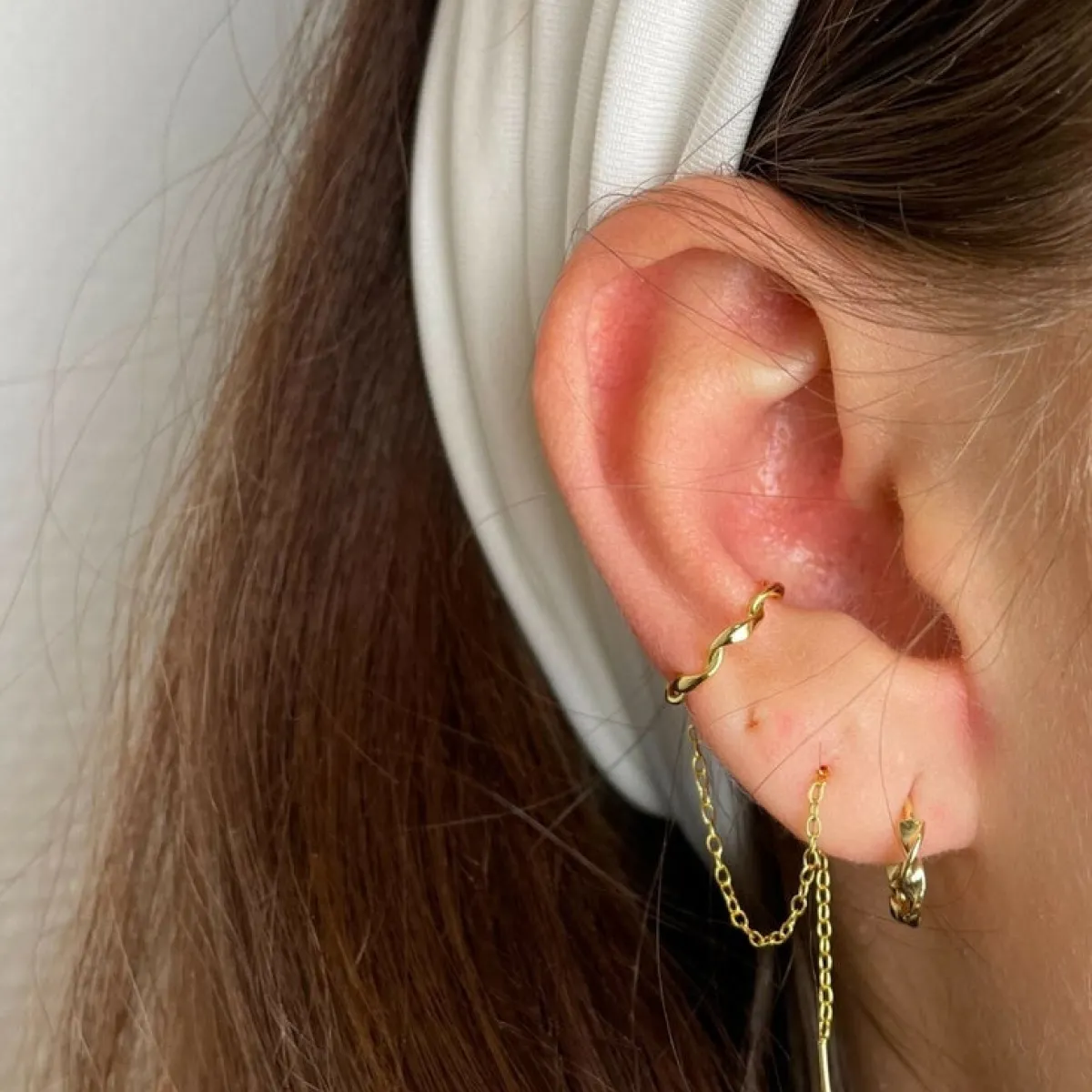 Winther Studio Kala Øreringe Guld