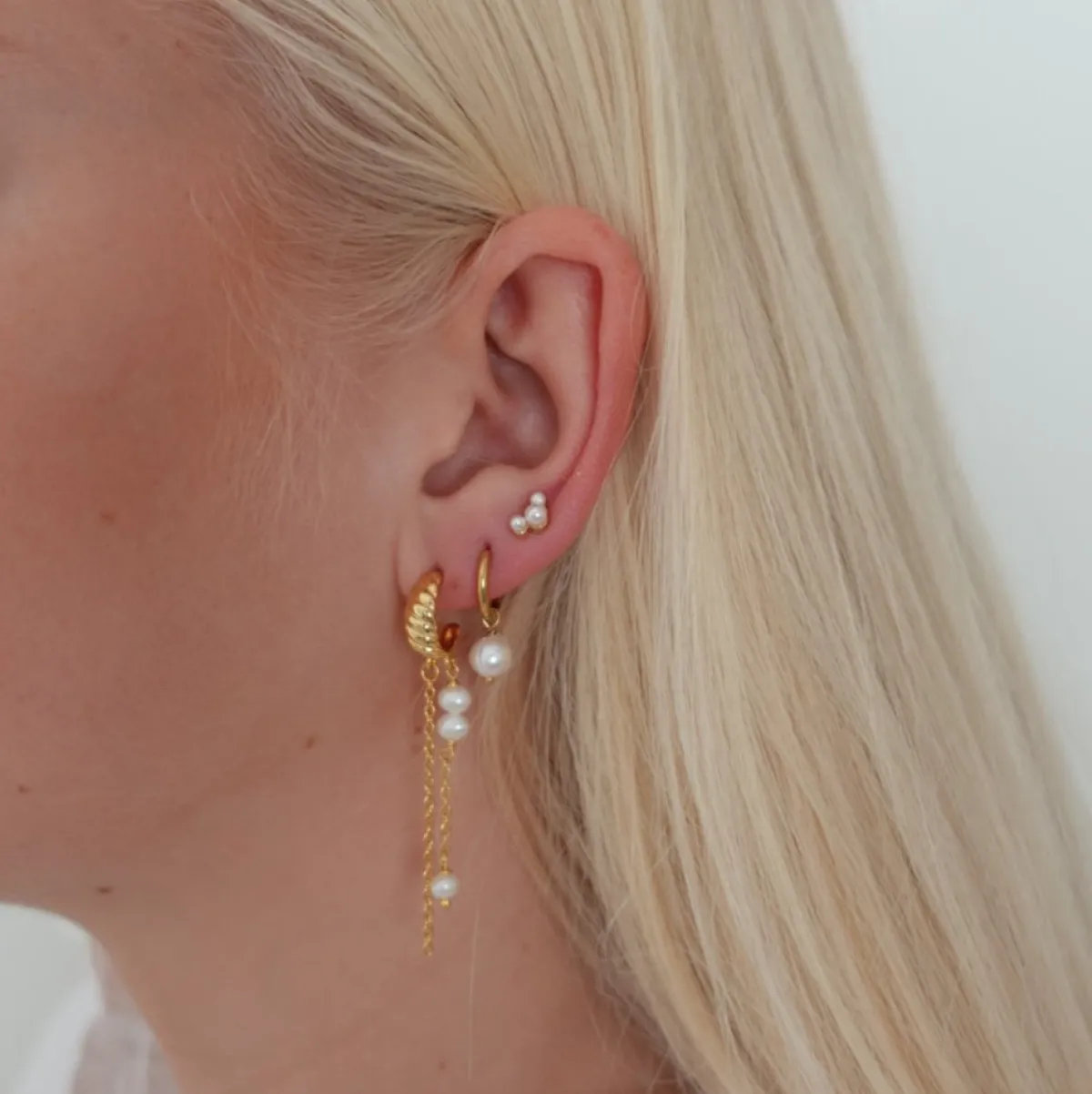 Winther Studio Kalo Pearl Øreringe Sølv Outlet