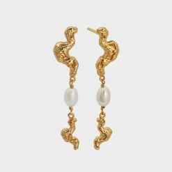 Winther Studio Manta Drop Øreringe Sølv Clearance