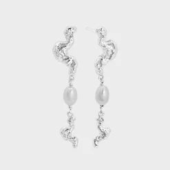 Winther Studio Manta Drop Øreringe Sølv Clearance