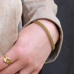 Winther Studio Mesh Armbånd Guld Online