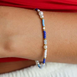 Winther Studio Navi Pearl Armbånd Blå