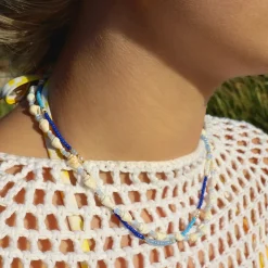 Winther Studio Navi Pearl Halskæde Blå Hot