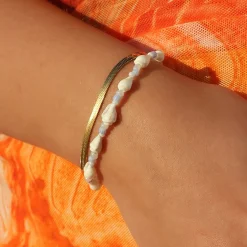 Winther Studio Ocean Shell Armbånd hvid/blå Best