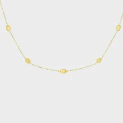 Winther Studio Plate Charm Halskæde Guld Discount