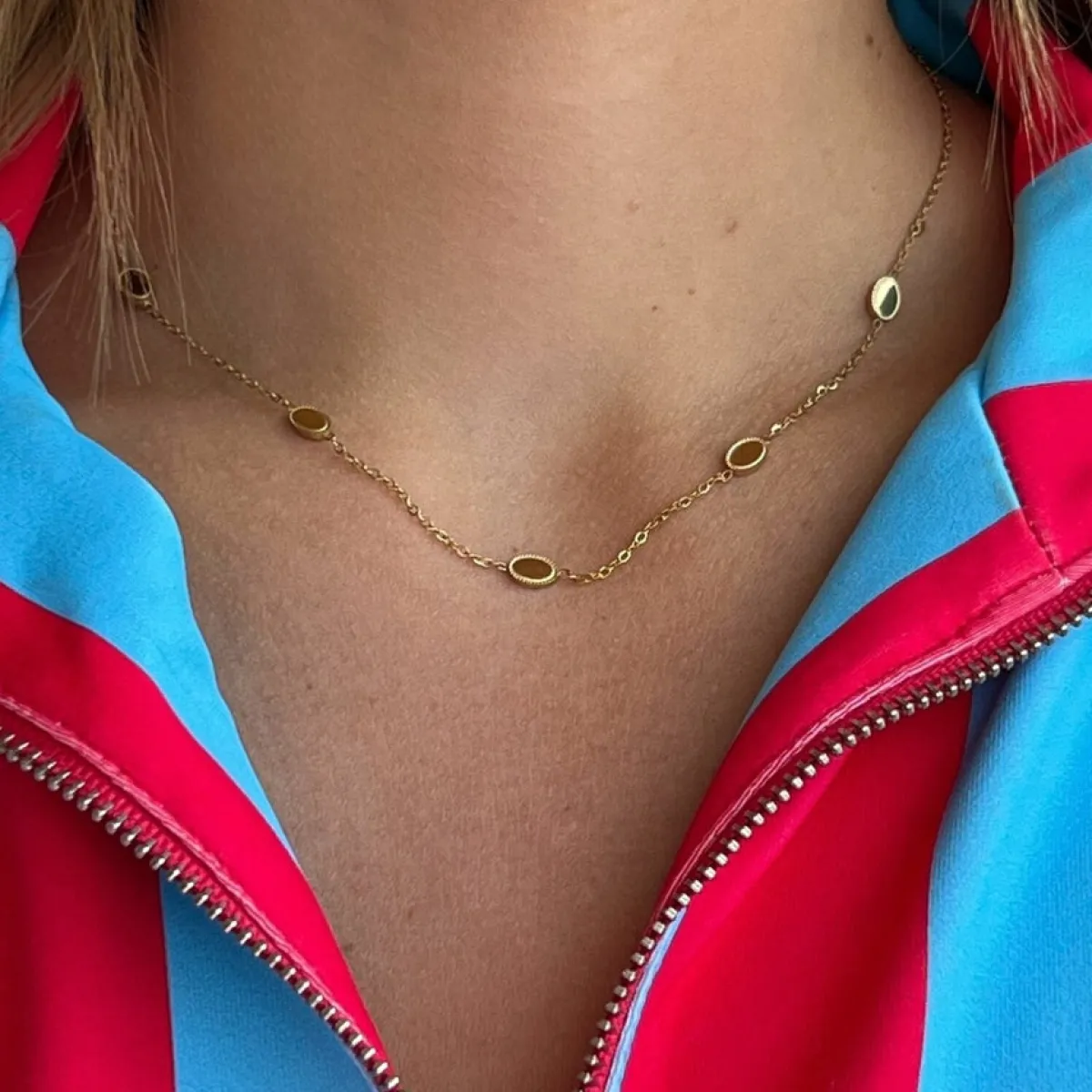 Winther Studio Plate Charm Halskæde Guld Discount