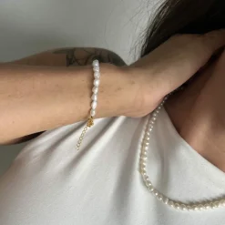 Winther Studio Small Pearl Choker Guld Outlet