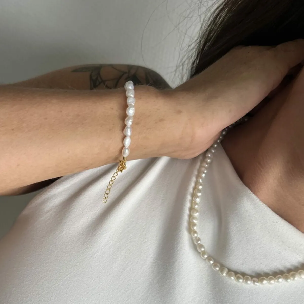 Winther Studio Small Pearl Choker Guld Outlet