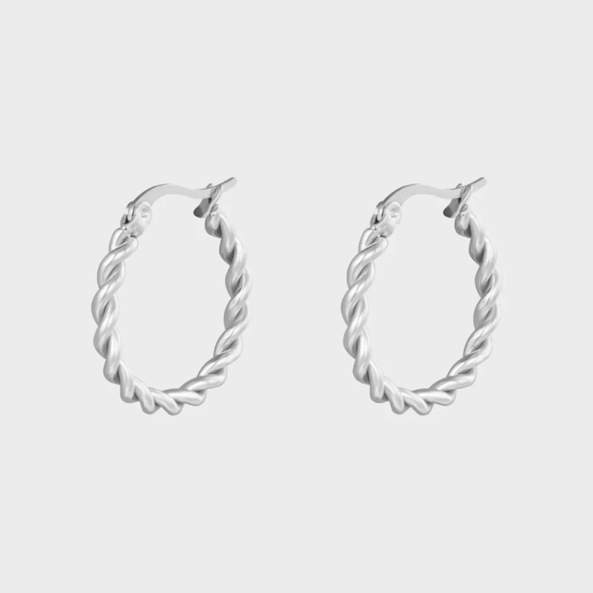 Winther Studio Twined Hoops 2,2cm Sølv Clearance