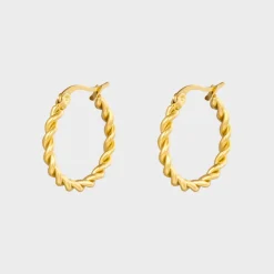 Winther Studio Twined Hoops 2,2cm Sølv Clearance