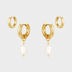 Winther Studio Chunky Hoop Mix Sølv